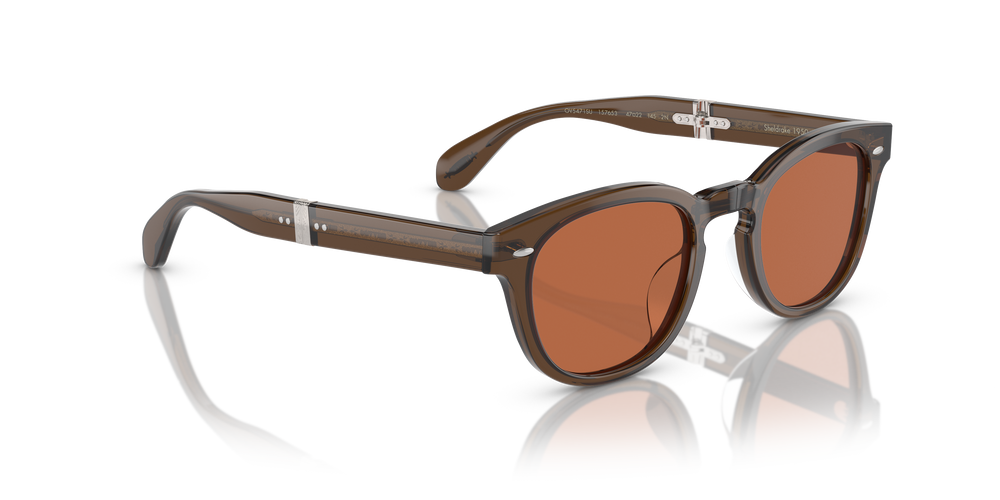 Oliver Peoples Sheldrake 1950 con montatura Verde Militare Scuro e lenti  Arancione - image 4