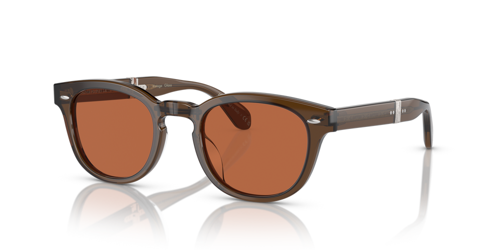 Oliver Peoples Sheldrake 1950 avec une monture Militaire foncé et des verres Orange - image 2