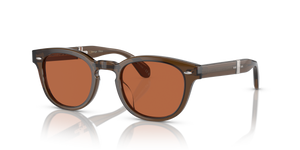 Oliver Peoples Sheldrake 1950 avec une monture Militaire foncé et des verres Orange - image 2