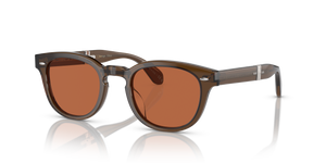 Oliver Peoples Sheldrake 1950 con montatura Verde Militare Scuro e lenti  Arancione - image 2