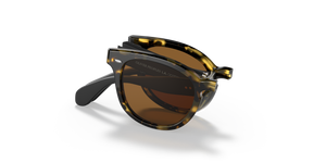 Sie Oliver Peoples Sheldrake 1950 Exclusive mit Vintage DTBK/Semi-Matte Black Gestell und Braun Gläsern - Das Bild 1