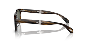 Sie Oliver Peoples Sheldrake 1950 mit Rinde Gestell und Grün Gläsern - bild 5