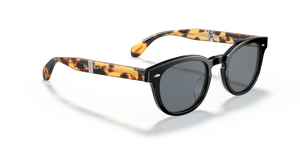 Oliver Peoples Sheldrake 1950 Exclusive con montura Black/YTB y lentes Azul - El 4