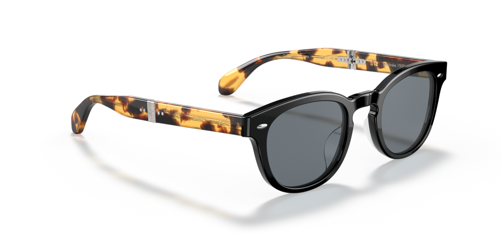 Sie Oliver Peoples Sheldrake 1950 Exclusive mit Black/YTB Gestell und Blau Gläsern - bild 4