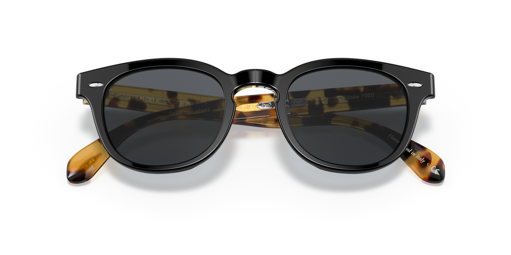 Sie Oliver Peoples Sheldrake 1950 Exclusive mit Black/YTB Gestell und Blau Gläsern - bild 7