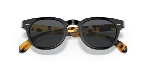 Oliver Peoples Sheldrake 1950 Exclusive con montura Black/YTB y lentes Azul - El 7