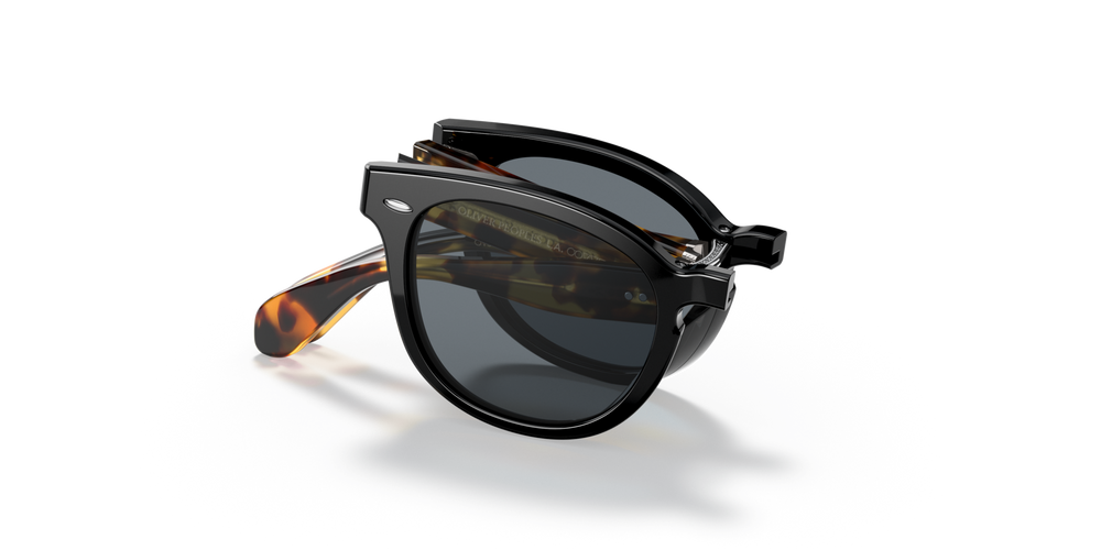 Sie Oliver Peoples Sheldrake 1950 Exclusive mit Black/YTB Gestell und Blau Gläsern - bild 1