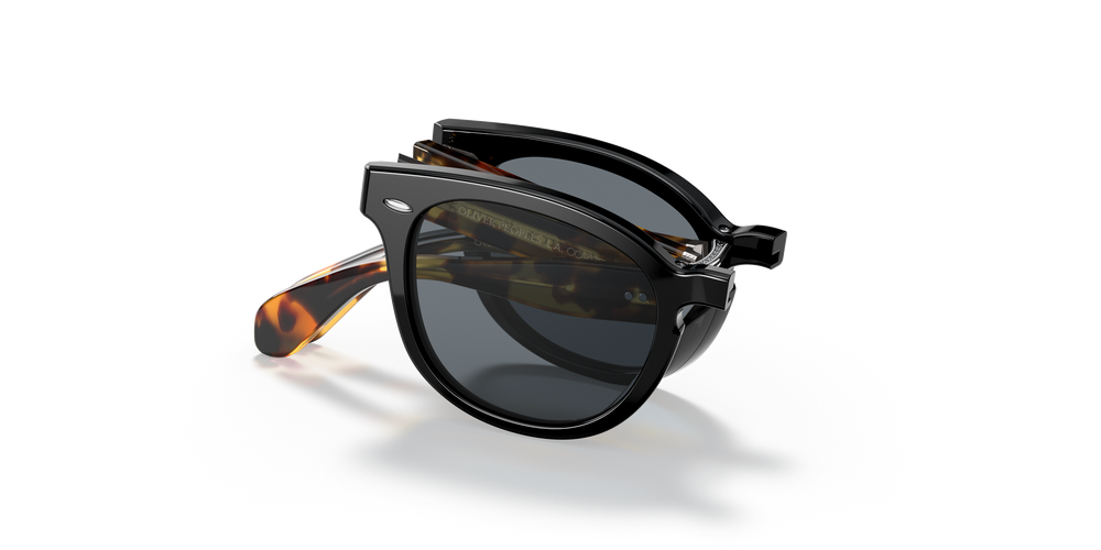 Oliver Peoples Sheldrake 1950 Exclusive with Black/YTB frame and Blue lenses - Image 1