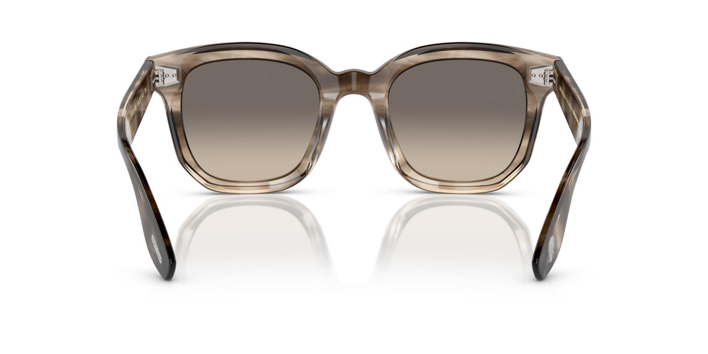 Oliver Peoples Filu' con montura Marrón topo y humo y lentes Gris - Imagen Plaquetas nasales