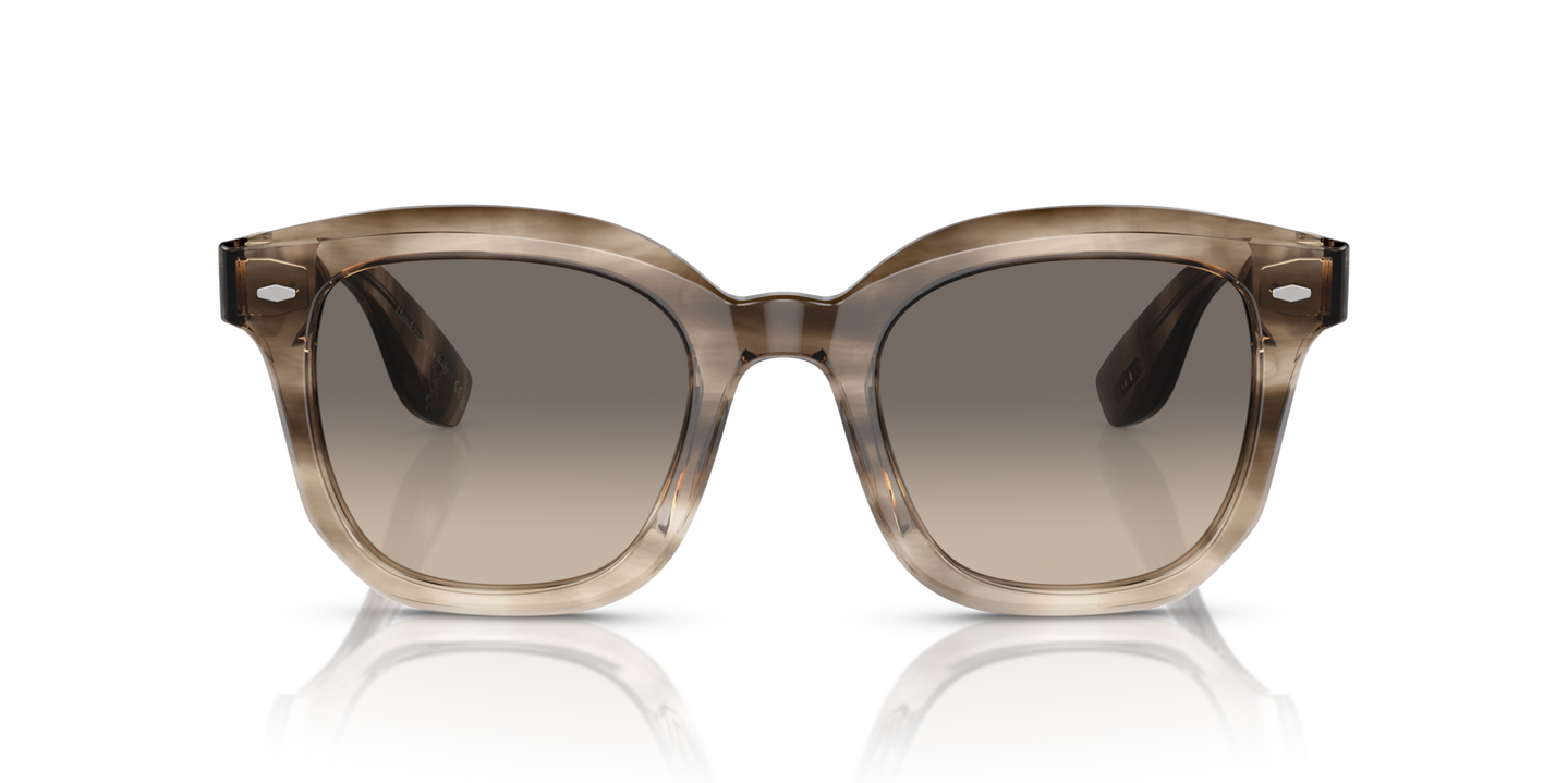 Oliver Peoples Filu' with Taupe Smoke frame and Grey lenses - Image Lenses