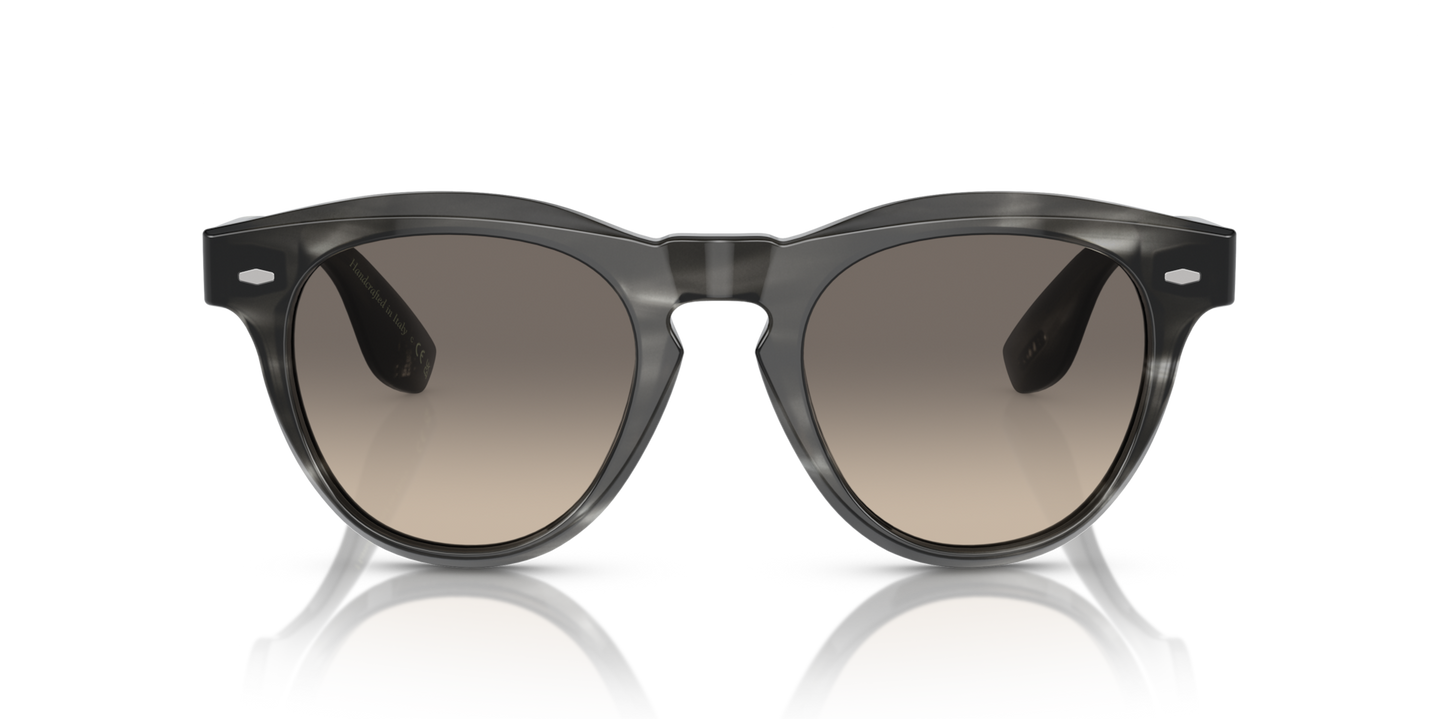 Oliver Peoples Nino with Charcoal Tortoise frame and Grey lenses - Image Lenses