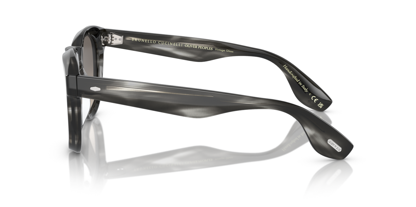 Oliver Peoples Nino with Charcoal Tortoise frame and Grey lenses - Image Filigree