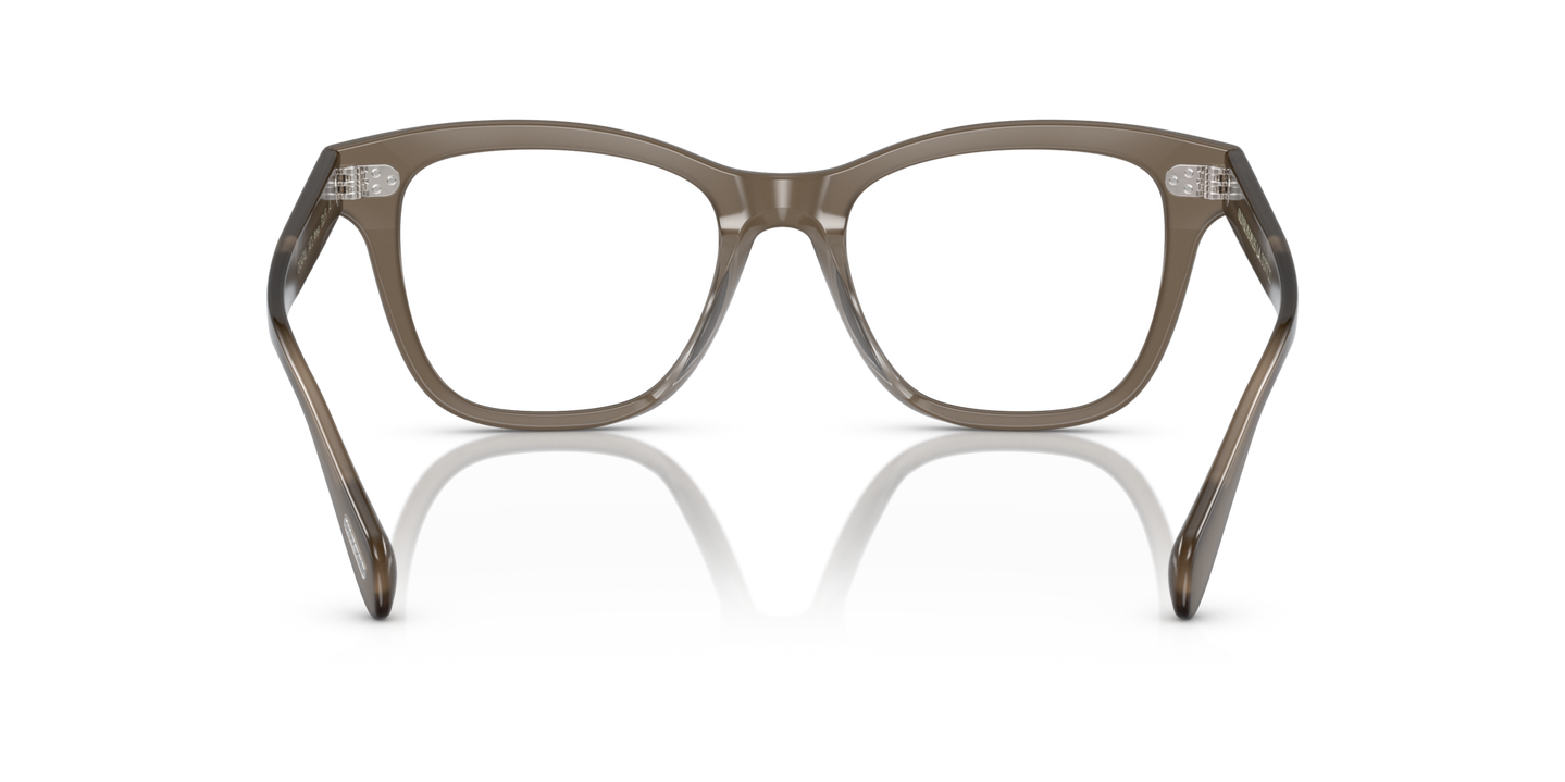 Oliver Peoples Ahmya mit Taupe Gestell - Bild Stegplättchen