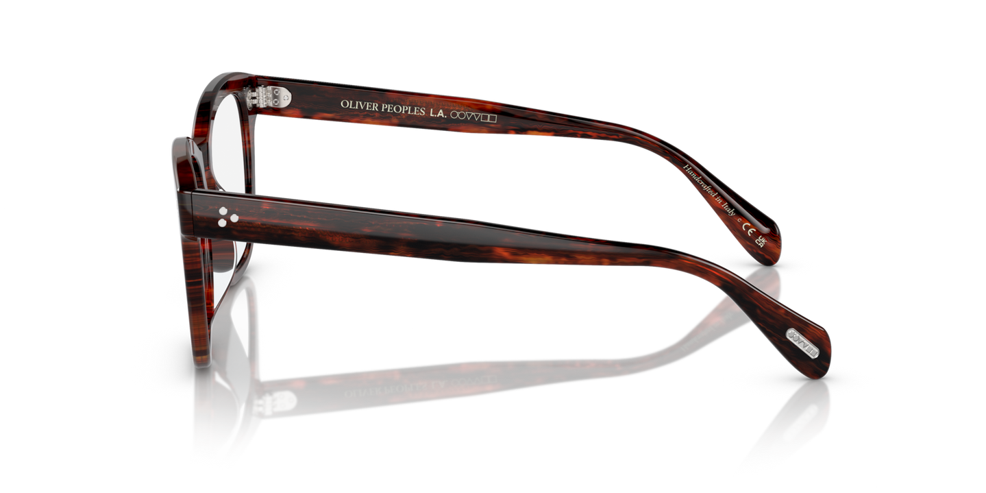 Oliver Peoples Ahmya con montatura Rosso tartarugato vintage - Immagine Filigrane