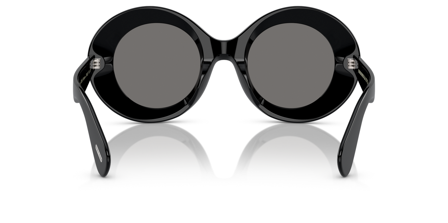 Oliver Peoples Dejeanne with Black frame and Grey lenses - Image Nosepads