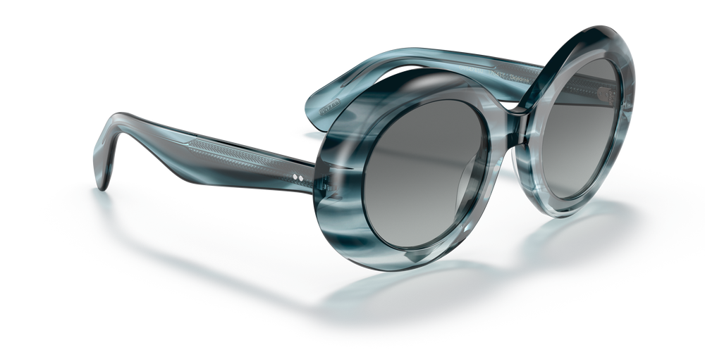 Oliver Peoples Dejeanne con montura Washed Lapis y lentes Gris - El 3