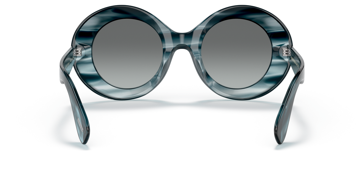 Oliver Peoples Dejeanne with Washed Lapis frame and Grey lenses - Image Nosepads