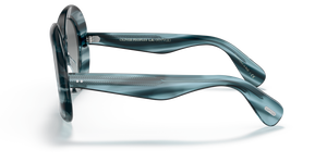 Oliver Peoples Dejeanne con montura Washed Lapis y lentes Gris - El 4