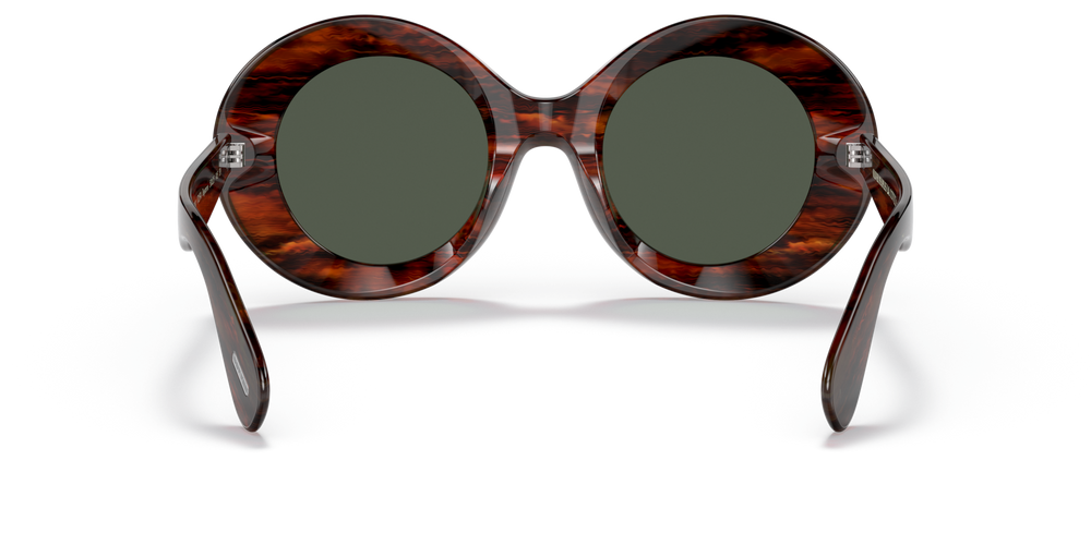 Oliver Peoples Dejeanne avec une monture Écaille de tortue Rouge Vintage et des verres Vert - image 5