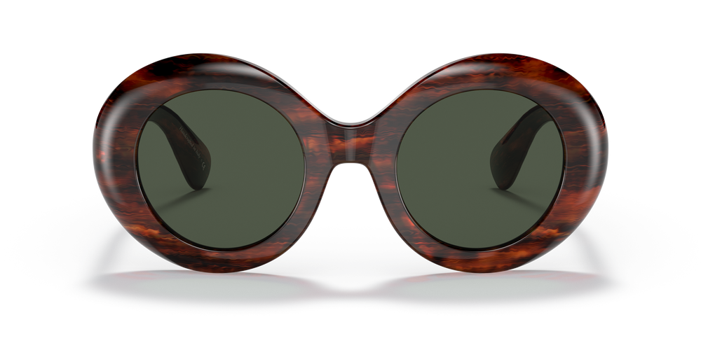 Oliver Peoples Dejeanne con montura Tortuga y rojo vintage y lentes Verde - El 2