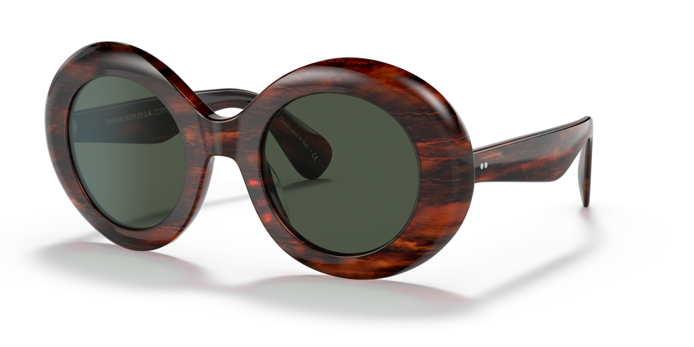 Oliver Peoples Dejeanne with Vintage Red Tortoise frame and Green lenses - image 2