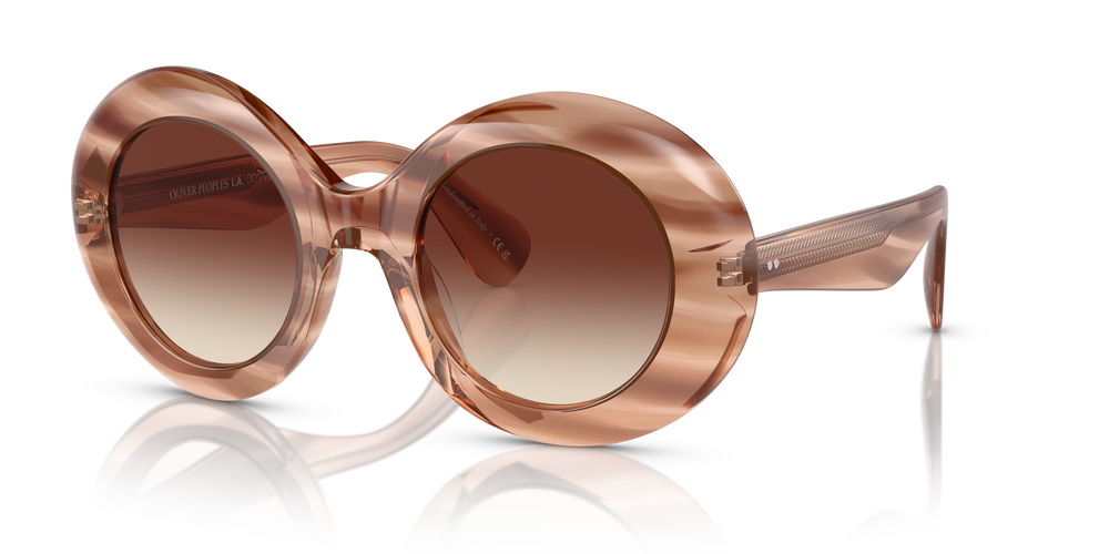 Sie Oliver Peoples Dejeanne mit Sunstone Washed Gestell und Braun Gläsern - Das Bild 2