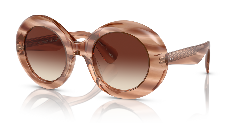 Oliver Peoples Dejeanne con montura Sunstone con efecto descolorido y lentes Marrón - imagen 1