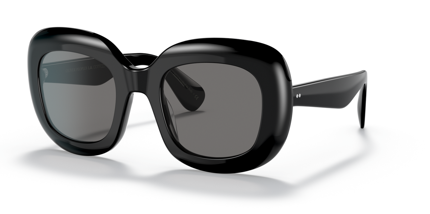 Oliver Peoples Jesson avec une monture Noir et des verres Gris - Image Points