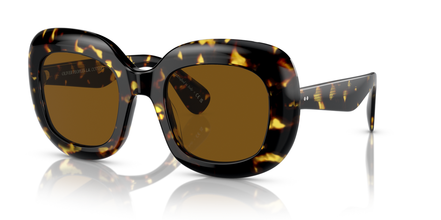 Oliver Peoples Jesson avec une monture Vintage DTB et des verres Brun - Image Points
