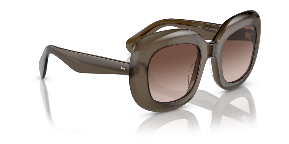 Oliver Peoples Jesson avec une monture Taupe et des verres Brun - image 3