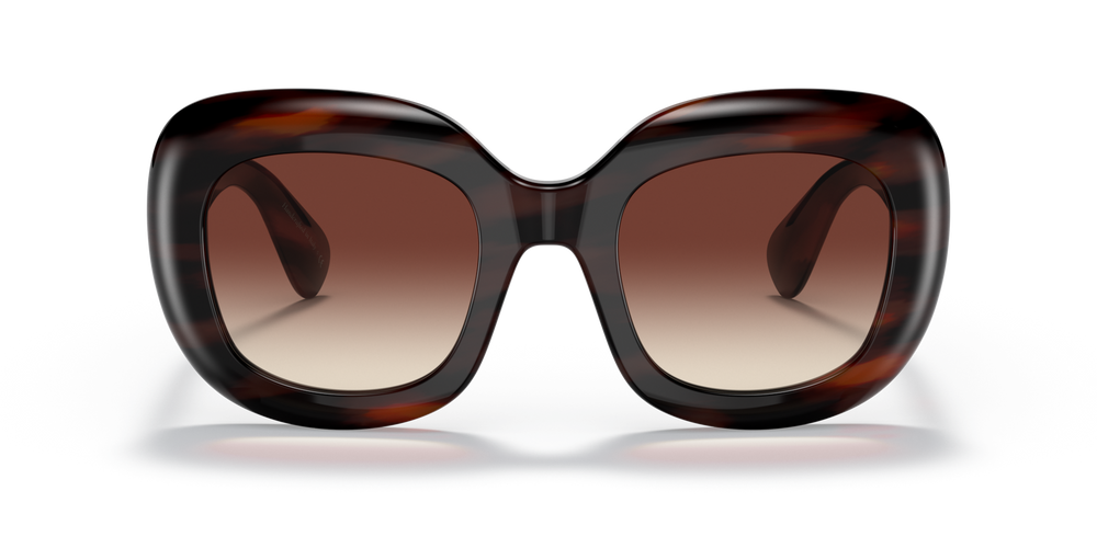 Oliver Peoples Jesson avec une monture Écaille de tortue Rouge Vintage et des verres Brun - image 2