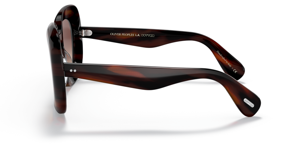 Oliver Peoples Jesson avec une monture Écaille de tortue Rouge Vintage et des verres Brun - image 4