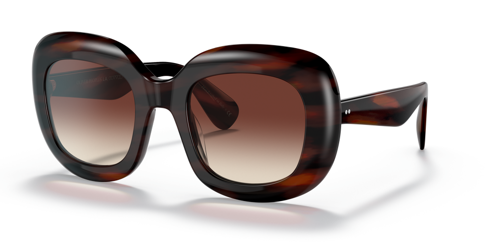 Oliver Peoples Jesson con montatura Rosso tartarugato vintage e lenti  Marrone - L'immagine 5