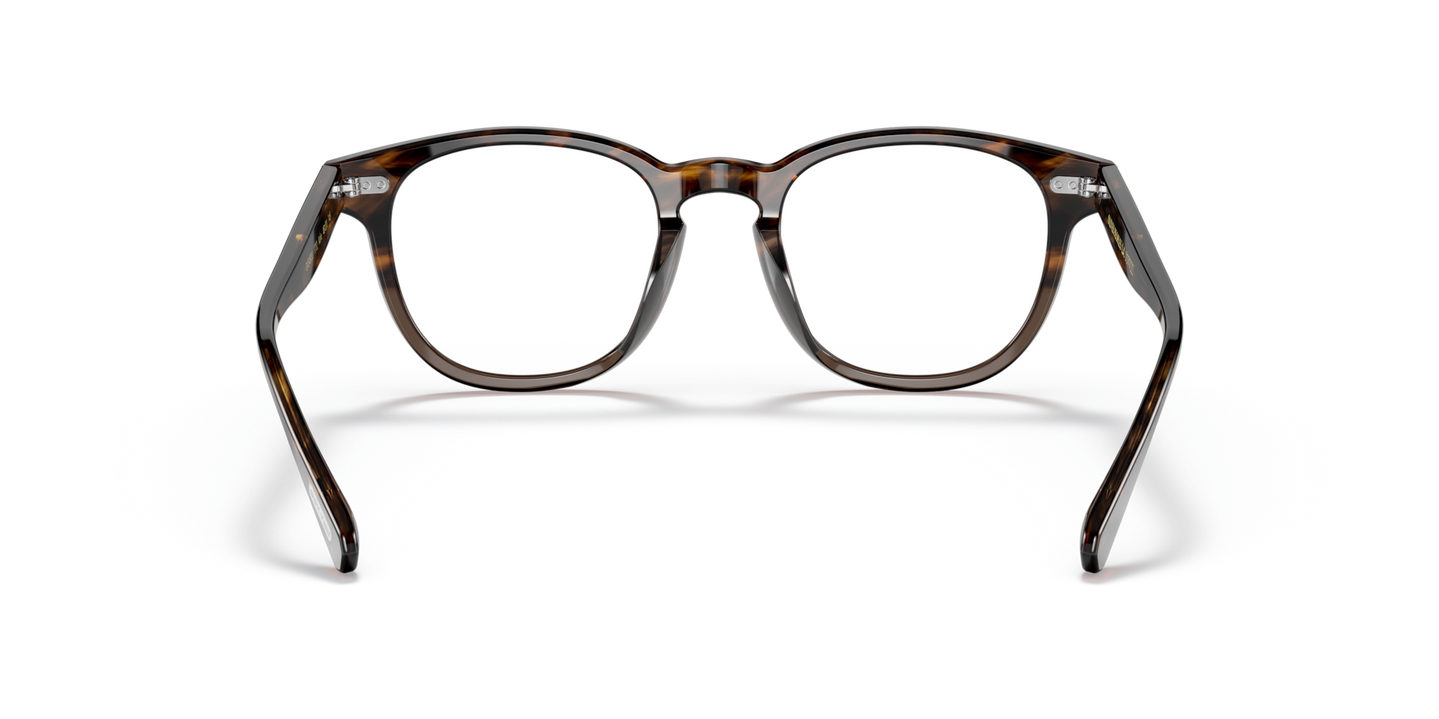 Oliver Peoples Kisho avec monture Rouge Sedona/Dégradé Taupe - Image Plaquettes de nez