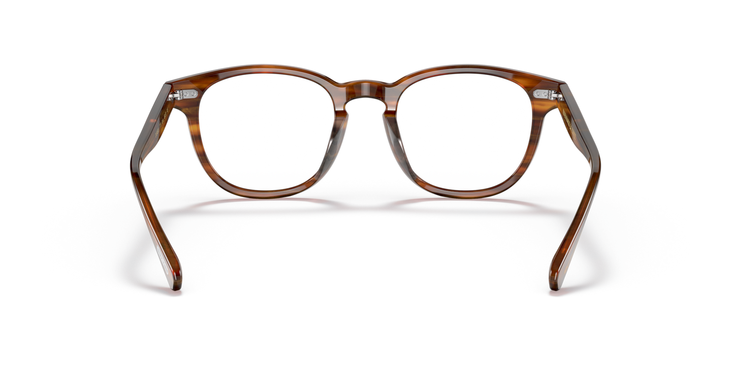 Oliver Peoples Kisho mit Rot Mahagoni Gestell - Bild Stegplättchen
