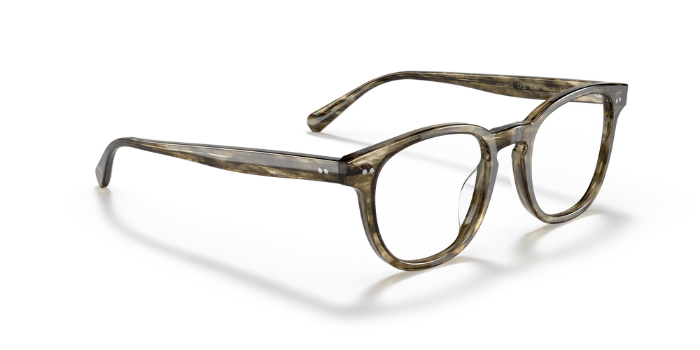 Oliver Peoples Kisho con montatura Bark verde oliva tenue - L'immagine 3