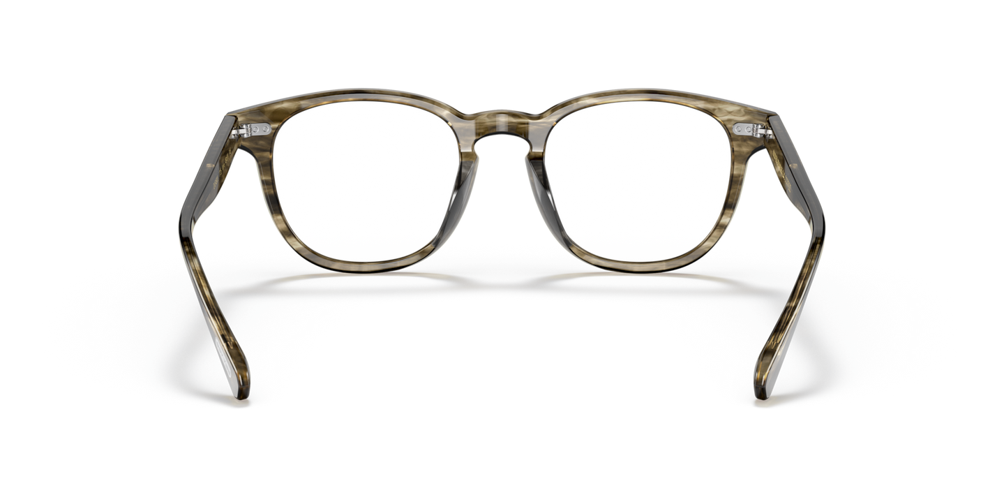 Oliver Peoples Kisho with Soft Olive Bark frame - Image Nosepads