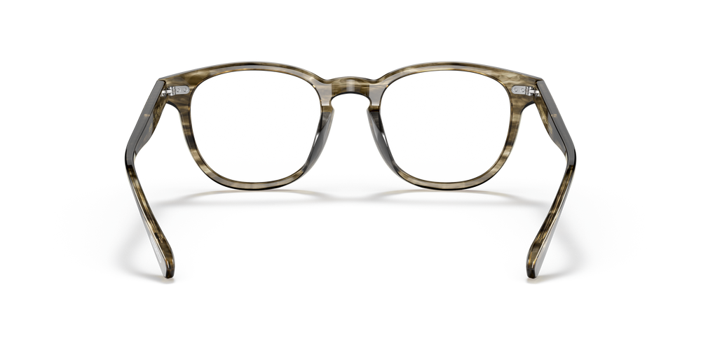 Oliver Peoples Kisho con montatura Bark verde oliva tenue - L'immagine 5