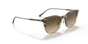 Sie Oliver Peoples Gerardo mit Canarywood Gradient/Antique Gold Gestell und Braun Gläsern - bild 3