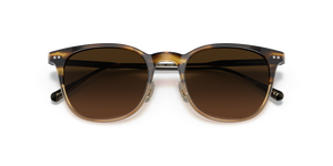 Sie Oliver Peoples Gerardo mit Canarywood Gradient/Antique Gold Gestell und Braun Gläsern - bild 7