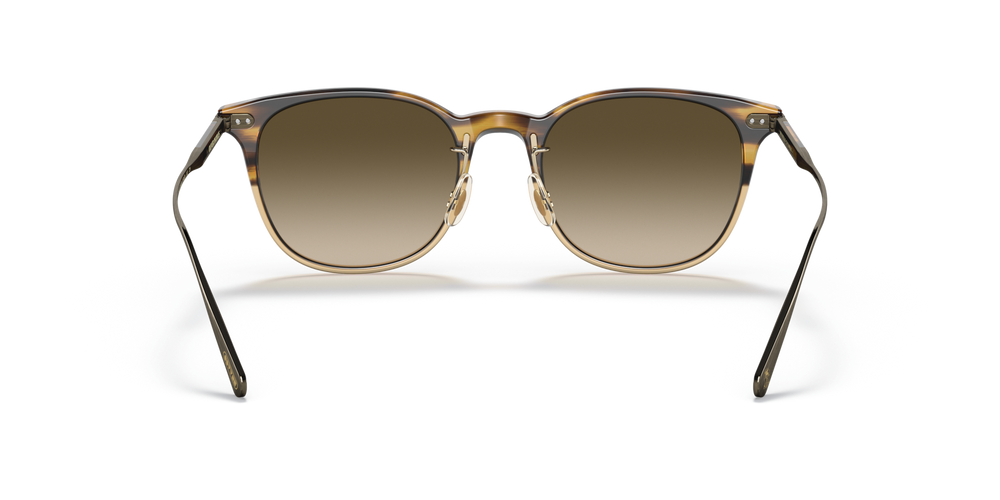 Sie Oliver Peoples Gerardo mit Canarywood Gradient/Antique Gold Gestell und Braun Gläsern - bild 5