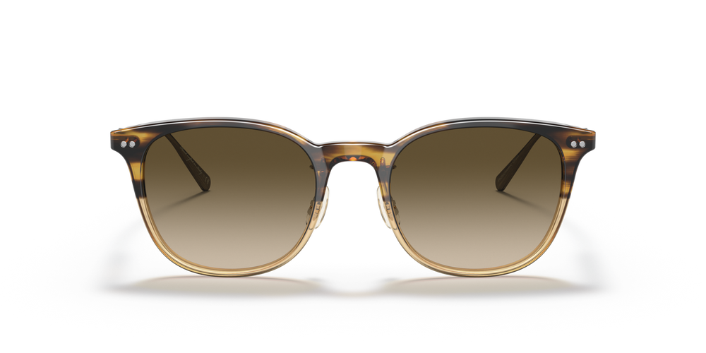 Sie Oliver Peoples Gerardo mit Canarywood Gradient/Antique Gold Gestell und Braun Gläsern - bild 2