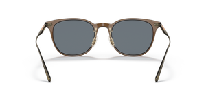 Oliver Peoples Gerardo avec une monture Dark Auburn/Antique Gold et des verres Bleu - image 5