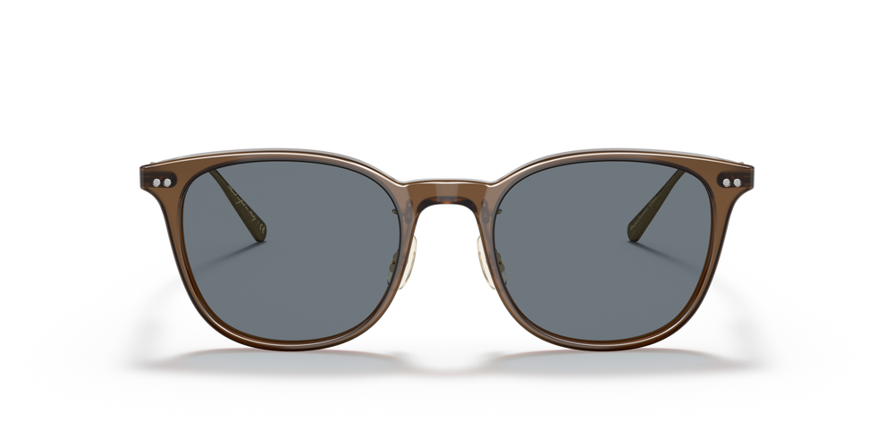 Oliver Peoples Gerardo avec une monture Dark Auburn/Antique Gold et des verres Bleu - image 2