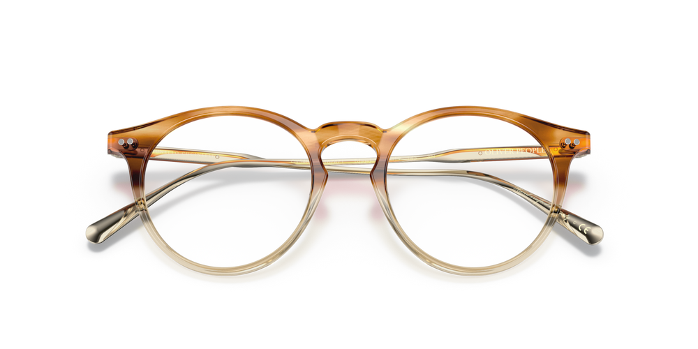 Oliver Peoples Eduardo con montatura Honey VSB/Brushed Gold e lenti  Verde - immagine 6