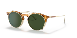 Oliver Peoples Eduardo con montatura Honey VSB/Brushed Gold e lenti  Verde - immagine 1