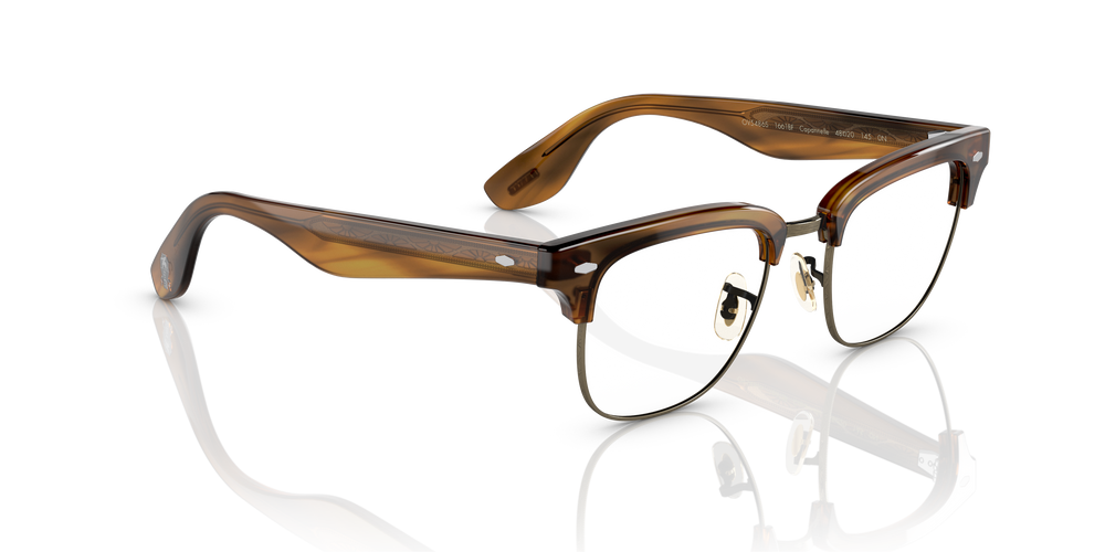 Oliver Peoples Capannelle with Raintree/Antique Gold frame and Clear lenses - Image 3
