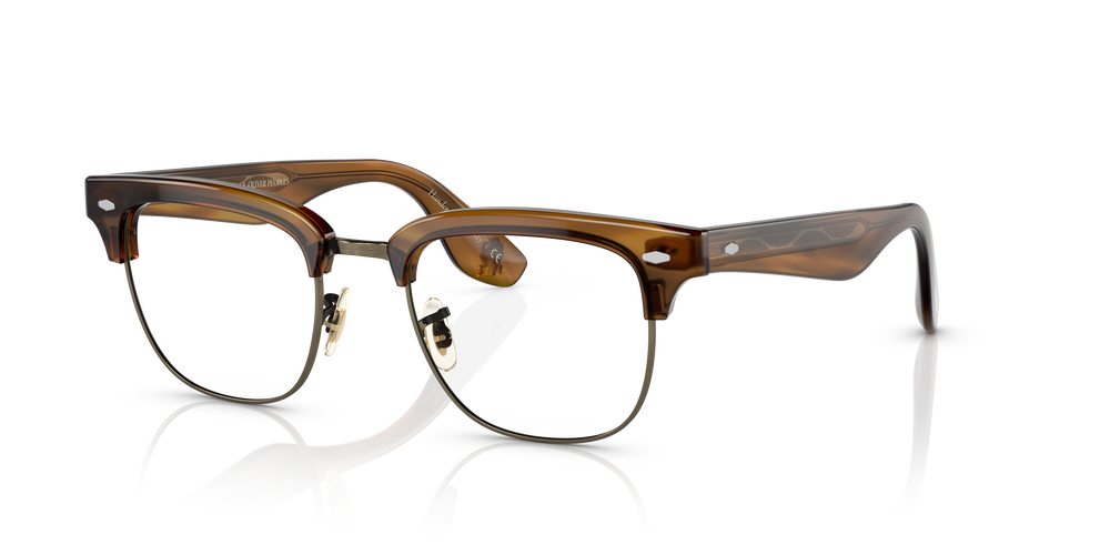 Oliver Peoples Capannelle with Raintree/Antique Gold frame and Clear lenses - Image 2