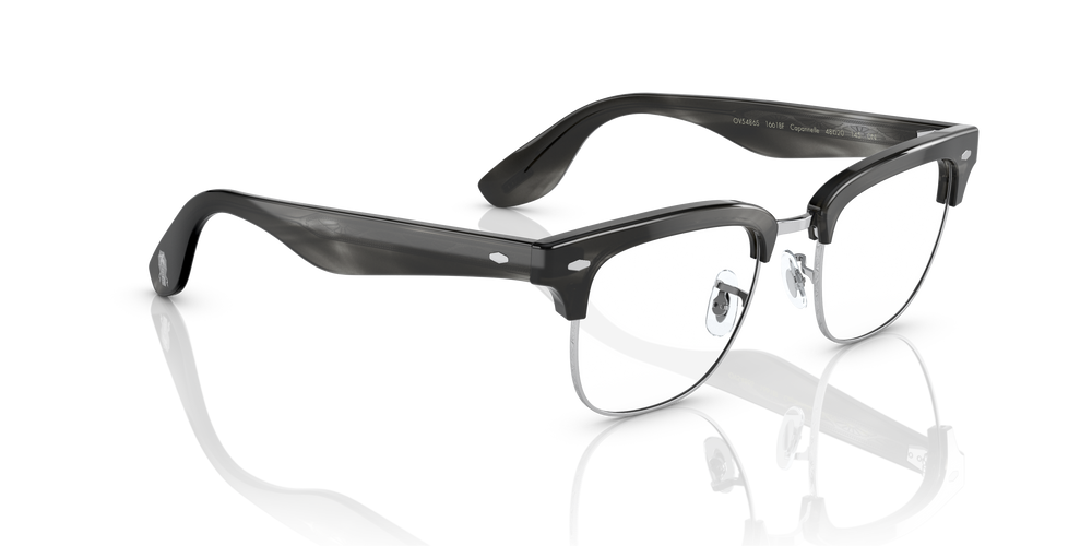 Sie Oliver Peoples Capannelle mit Charcoal Tortoise/Brushed Silver Gestell und Klar Gläsern - bild 3