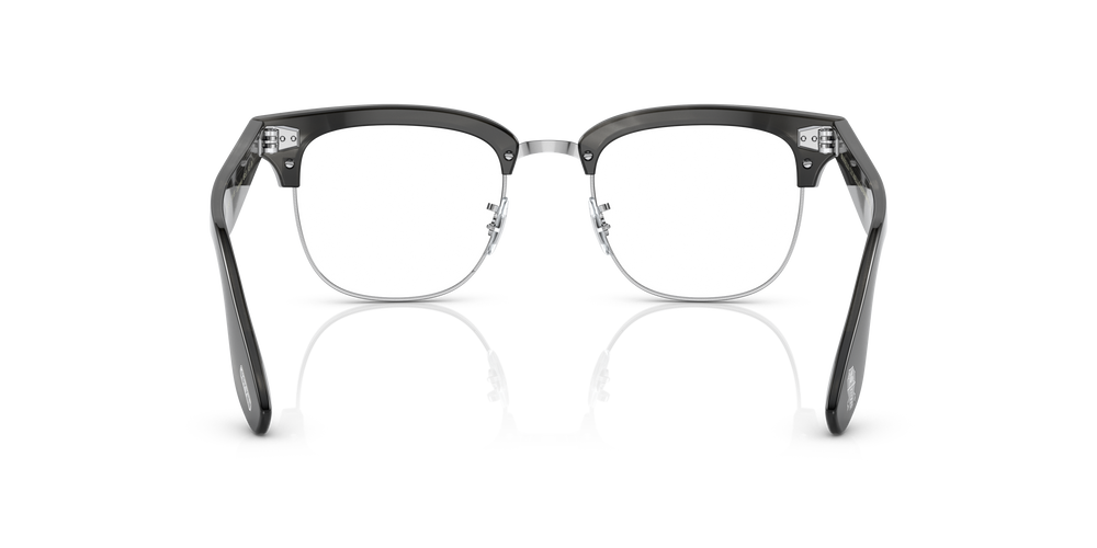 Oliver Peoples Capannelle with Charcoal Tortoise/Brushed Silver frame and Clear lenses - Image 5